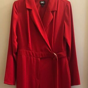 iNC Valentines Day Red Jumpsuit